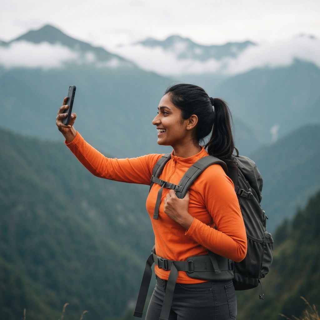 Solo traveler in Swiss Alps